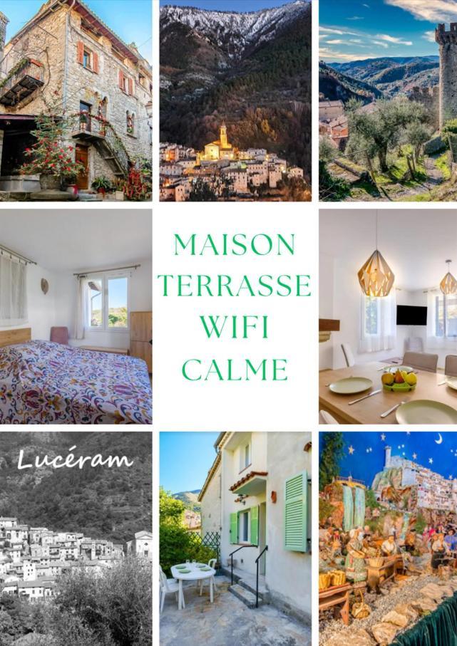 La Tiniera A Luceram - Maison Renovee 2023- Terrasse - Wifi - Village Des Creches ภายนอก รูปภาพ